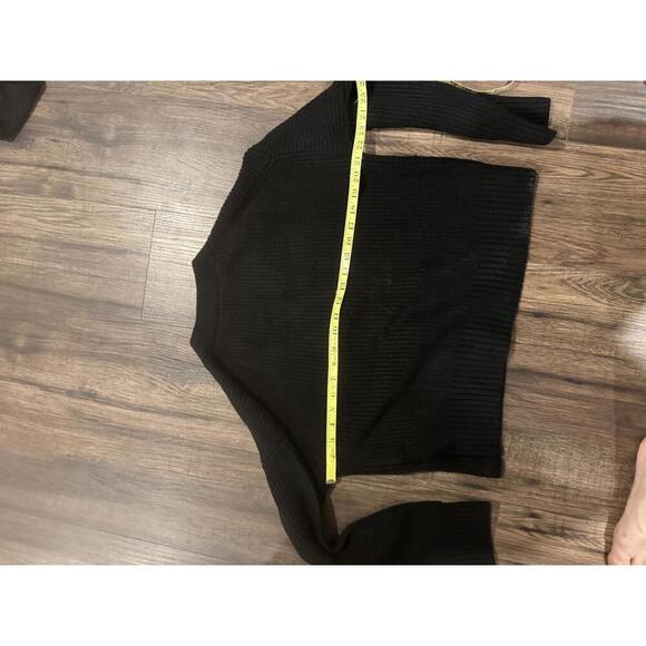 NWOT French Connection Black Babysoft Bow Embellished Sweater sz M - Picture 6 of 7